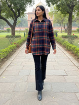 trueBrowns Navy Check Shirt