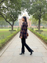 trueBrowns Navy Check Shirt