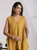 trueBrowns Mustard Cotton Dobby Co-ord set