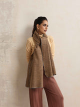 trueBrowns Brown Check Stole
