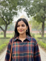 trueBrowns Navy Check Shirt