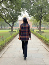 trueBrowns Navy Check Shirt