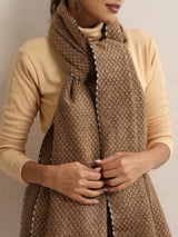 trueBrowns Brown Check Stole