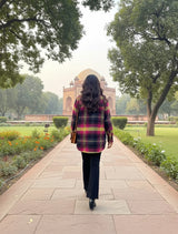 trueBrowns Pink Check Shirt