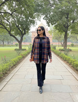 trueBrowns Navy Check Shirt