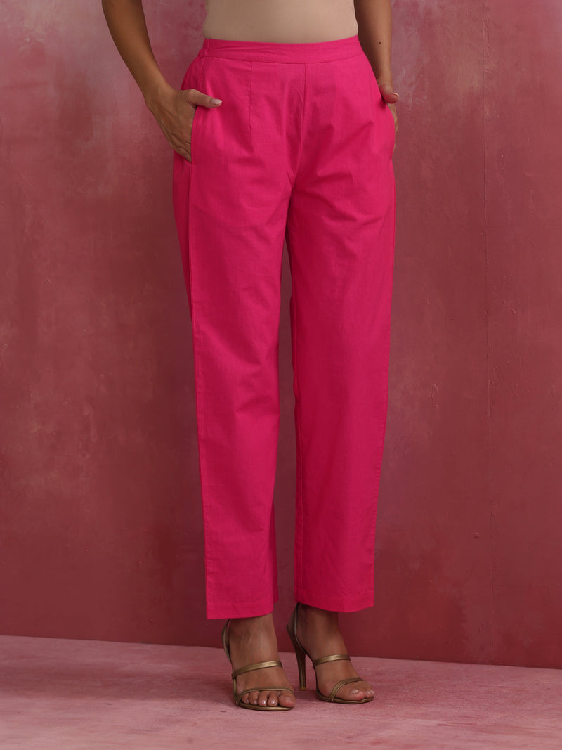 trueBrowns Pink Cotton Dobby Co-ord set