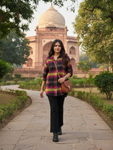 trueBrowns Pink Check Shirt