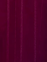 trueBrowns Wine Stripe Saree With Unstitched Blouse
