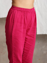 Pink Crinkled Pant - trueBrowns